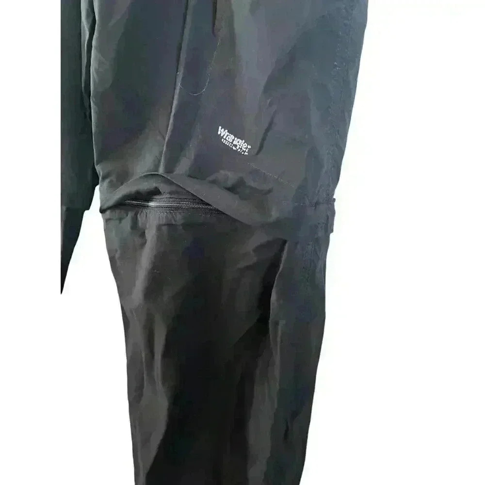Wrangler Men’s All Terrain Convertible Cargo Pants Black Size 34 X 30 Hiking - Picture 3 of 6
